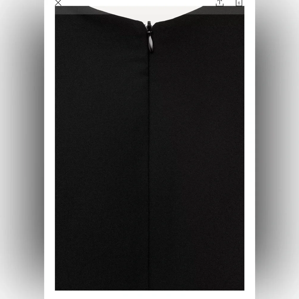Brand New Bejeweled Black Stretch Midi Dress – XS with tag on ! - Picture 6 of 13
